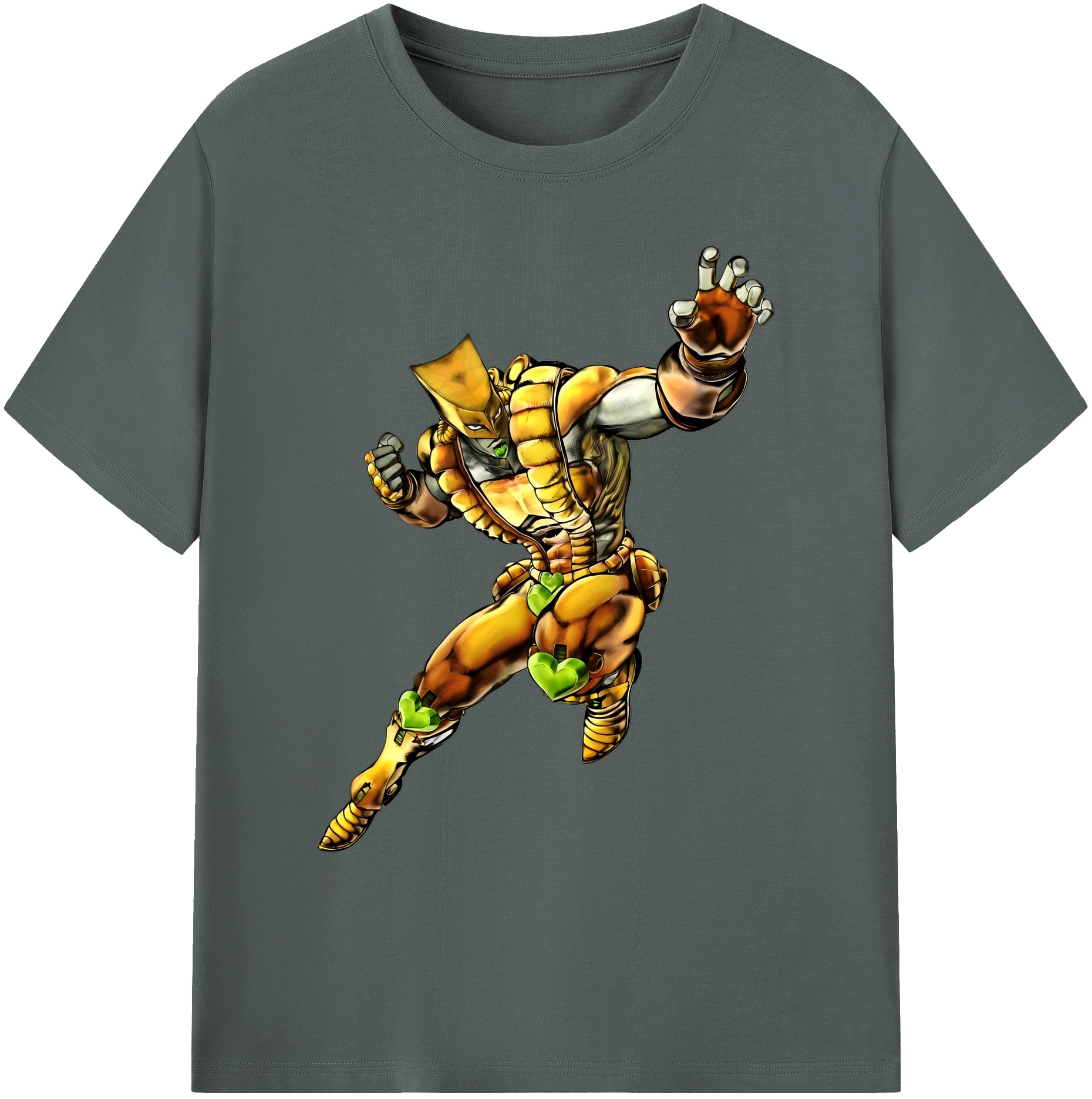 （画像用） ジョジョの奇妙な冒険 ディオ?ブランドー JoJo's Bizarre Adventure Dio Brando 綿100％ メンズ半袖Tシャツ｜肌触りやわらか＆通気性